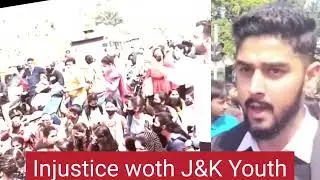 big protest in j&k