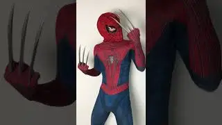 SPIDERMAN TRYING REALIFE WOLVERINE CLAW #shorts