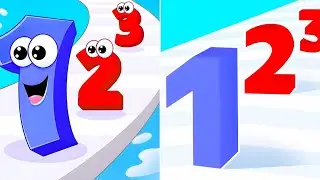 Satisfying Mobile Games 2023 - Number Master 3D vs Number Run 3D, All Levels