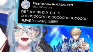 Elira's reaction to Gepard Idle 2 animation