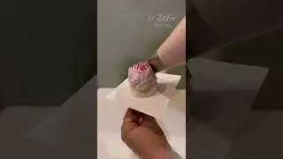 Создание пиона из зефира