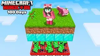 I Survived 24 HOURS on A RANDOM Layer One Chunk in Minecraft