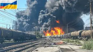 CRUSHING BLOW TO Russia! Ukraine-US F-16 Jet STRIKES Crimean Logistics Train with Guided Bomb