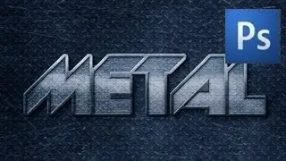 Photoshop Text Tutorial - Metal Text Effect