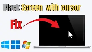 How to Fix BLACK SCREEN With Cursor Windows 10/11
