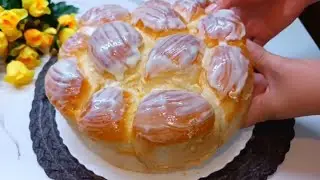 Шикарный Сдобный пирог, Красивые пироги или булочки. Булочки к чаю