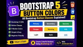 Bootstrap Button Colors Using Easy Way | Bootstrap 5 Button Classes Explained |