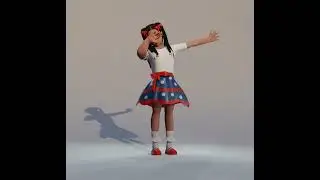 Little Miss dancing shoot dance and dab dance