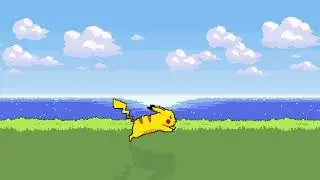 Pikachu Pixel Animated Loop