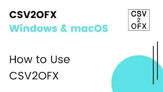 Convert CSV to OFX