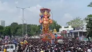 Khairatabad Nimajjanam ShobhaYatra 2024 at Telangana Secretariat | Khairatabad Ganesh nimajjanam