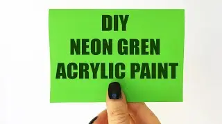 DIY Neon Green Paint