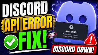 DISCORD API ERROR FIX! DISCORD DOWN!