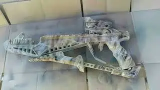 Покраска арбалета Cobra System R9 в камуфляж.