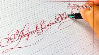 Guide To Writing The Most Inventive Famous Name in Calligraphy #calligraphy #cursive #handwriting