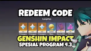 300 Primogems! Redeem Code Spesial Program Genshin Impact 4.3