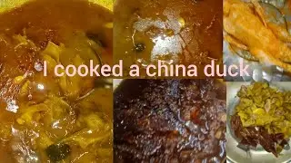 Full video for China duck cooking. I cooked china duck for my father  .