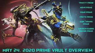 Warframe: NEW Prime Vault Items!!! Trinity, Nova, Soma, Vasto, Dual Kamas, and Kavasa Kubro Armor!