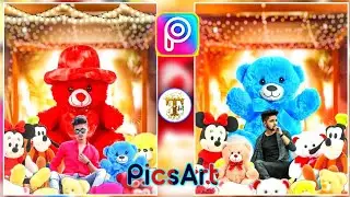 Teddy Bear Photo Editing l Teddy bear editing photo in PicsArt l Teddy bear 🐻🐻🐻 l By Techmost 🌺🌹