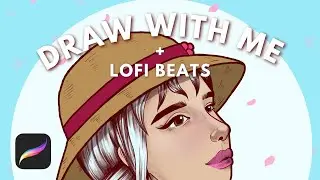 Draw with me Digital Art Procreate Time lapse on iPad 9th Gen 💮 Sophie in Spring 💮 Lofi Beats