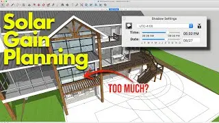 Solar gain using the Solar North extension in SketchUp