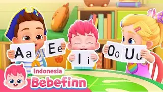 Belajar Huruf Vokal | EP90 | Short Vowel Song | Lagu Anak | Bebefinn Bahasa Indonesia