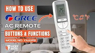 How to Use: GREE AC Remote Buttons & Functions | Heat Pump Remote Guide | Model No. YAA1FB