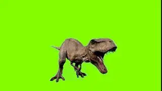 Jurassic World  T-rex Green Screen - Realistic