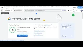langkah-langkah membuat akun trial google cloud platform