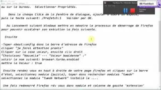 Tuto pour accelerer Firefox