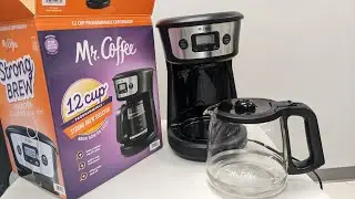 Mr Coffee 12 cup Strong Brew coffee maker unboxing from Walmart BVMC-MMX23-RF