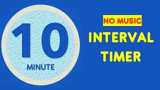 10 Min Interval Timer No Music - 20 Second Exercise 10 sec rest - 20 seconds interval timer