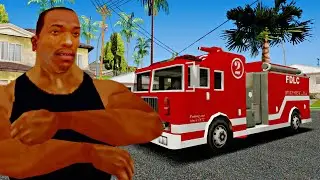 CJ trabaja de Bombero - GTA: San Andreas Loquendo.