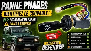 💡Panne phares Land-Rover Defender, ➡️Responsable AMR6104, explication cause
