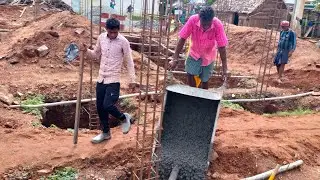 footing concrete work amazing 😍#constrction #viral #concrete #footing #youtubevideo