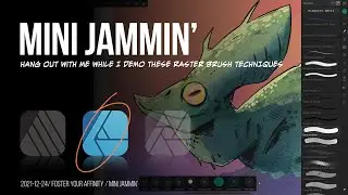 Mini Jammin - Raster Brush & Technique Demo in Affinity Designer on iPad