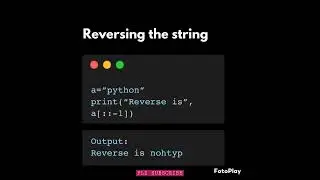 Reverse STRING python code | ↩️ | 