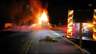 Firefighter Down After Car Running Over Fire Hose Trips Fireman / Lake Balboa   8.11.20