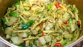 #หมกหม้อหน่อไม้ใส่หมูสามชั้น สูตรนี้ แซ่บนัว อร่อยเด็ดคอนเฟิร์ม👍👍
