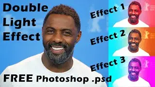 Double light effect photoshop | photo effects | gimp dual light effect | photoshop tutorial