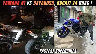 Yamaha R1 Vs world Fastest superbikes 🫡 who wins ?