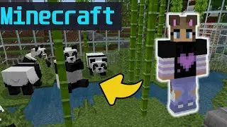 MINECRAFT #5.  Построила ВОЛЬЕР с ПАНДАМИ. Зоопарк в Майнкрафт