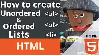 Lists in html | Create an unordered list or ordered list in html | html tutorial for beginners
