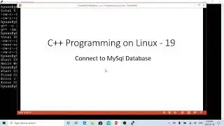 C++ Programming on Linux - Connect to MySql database