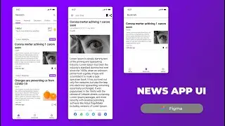 News app ui design figma - Android (Satisfying speed art)