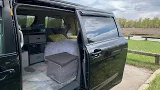 [ Day 56] VAN TOUR | My mobile cabin in the woods | 2013 Toyota Sienna LE No build van conversion