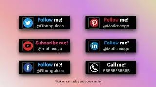 Camtasia Social Media Lower Third Template - V1