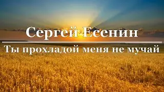 Сергей Есенин - Ты прохладой меня не мучай