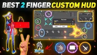 Best 2 Finger Custom Hud Setting For Headshot Setting ⚙️Free Fire Max Best Sensitivity Setting😯‼️