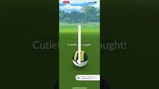 Cutiefly debut in Pokemon GO #shorts